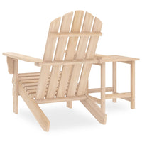 Sedia da giardino Adirondack con tavolo in legno massello di abete 02_0013331