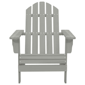 Sedia Giardino Adirondack Ottomana Tavolo Abete Massello Grigio cod mxl 35742