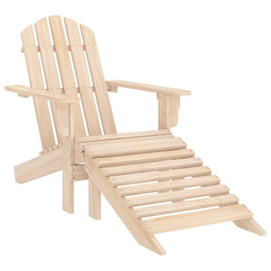 Sedia da giardino Adirondack con poggiapiedi e tavolo in abete 02_0013328