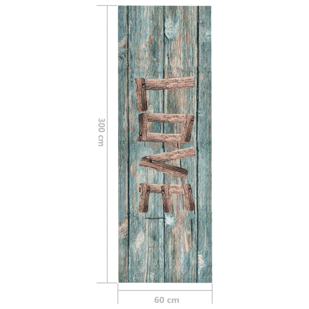 Tappetino da Cucina Lavabile Love 60x300 cm 315959