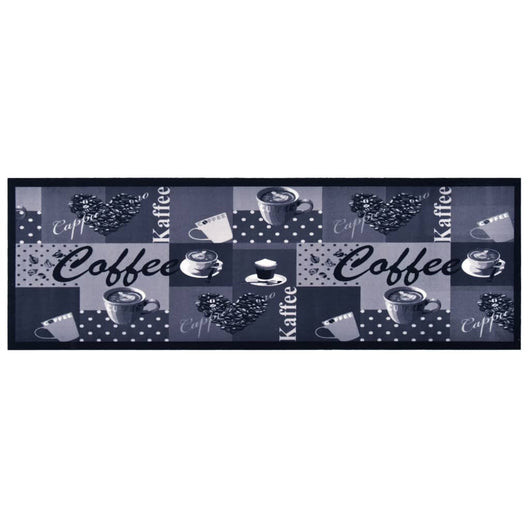 Tappetino da Cucina Lavabile CaffÃ¨ Blu 45x150 cm cod mxl 44532