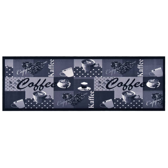 Tappetino da Cucina Lavabile CaffÃ¨ Blu 45x150 cm cod mxl 44532