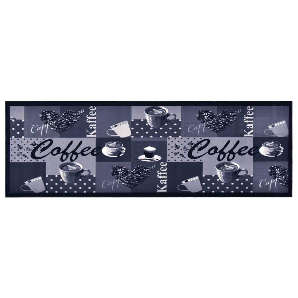 Tappetino da Cucina Lavabile CaffÃ¨ Blu 60x180 cm cod mxl 52697
