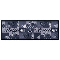Tappetino da Cucina Lavabile CaffÃ¨ Blu 60x180 cm cod mxl 52697