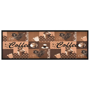 Tappetino da Cucina Lavabile CaffÃ¨ Marrone 60x180 cm cod mxl 46217