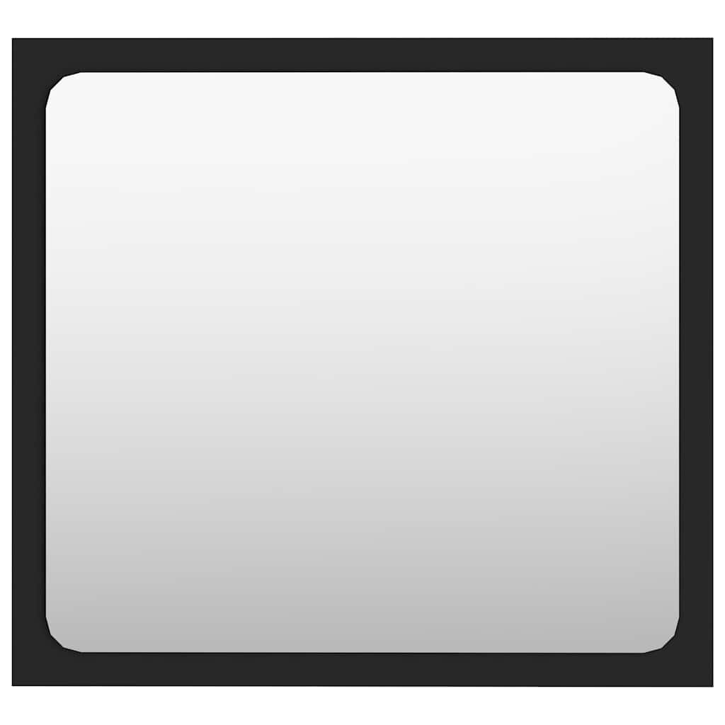 Set Mobili da Bagno 2 pz Nero in Legno Multistrato 804774