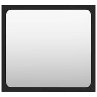 Set Mobili da Bagno 2 pz Nero in Legno Multistrato 804774