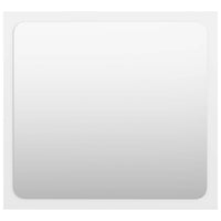 Set Mobili da Bagno 2 pz Bianco Lucido in Legno Multistrato 804779