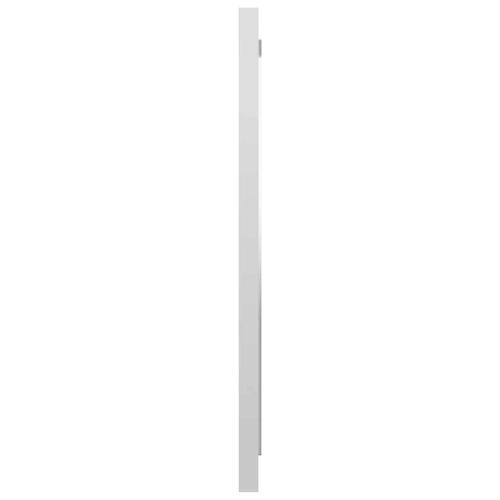 Set Mobili da Bagno 2 pz Bianco Lucido in Legno Multistrato 804779