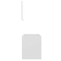 Set Mobili da Bagno 2 pz Bianco in Legno Multistrato 804782