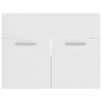 Set Mobili da Bagno 2 pz Bianco in Truciolato cod mxl 53122