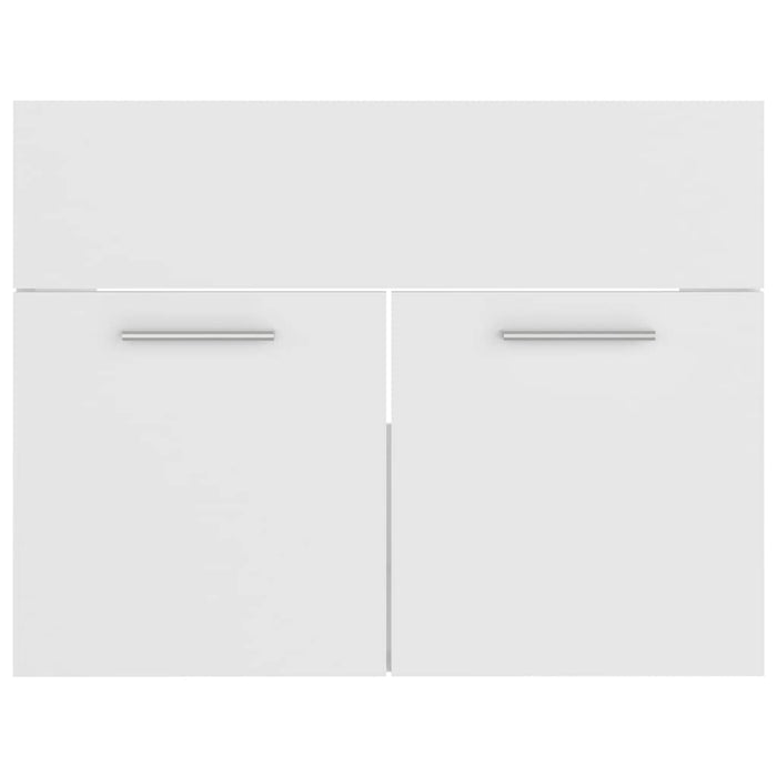 Set Mobili da Bagno 2 pz Bianco in Truciolato cod mxl 53122