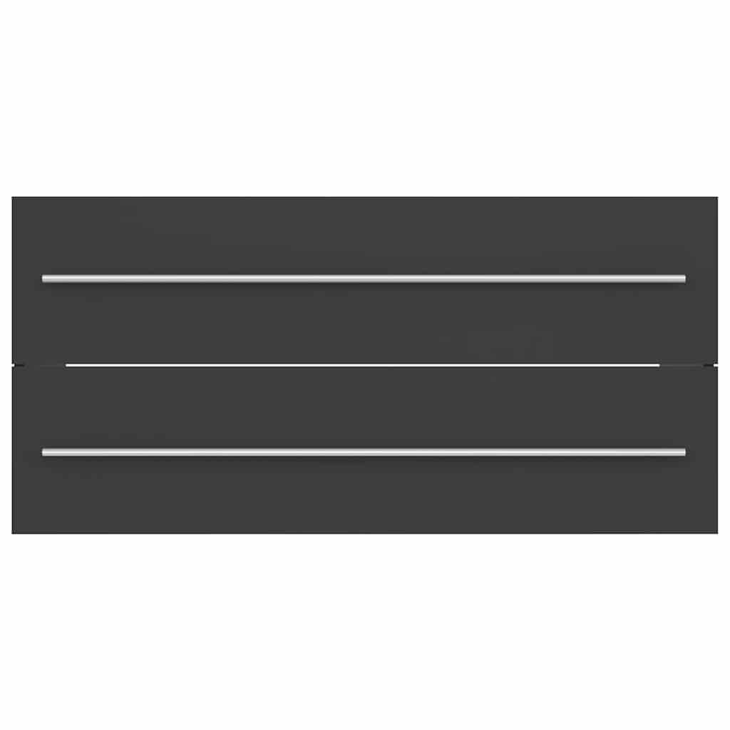 Set Mobili da Bagno 2 pz Grigio in Truciolato cod mxl 6422