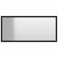 Set Mobili da Bagno 2 pz Nero in Legno Multistrato 804882