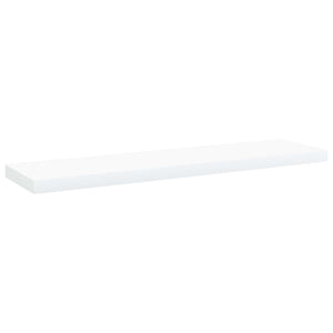 Ripiani per Libreria 4 pz-Scaffale per Libri Bianchi 40x10x1,5 cm in Multistrato