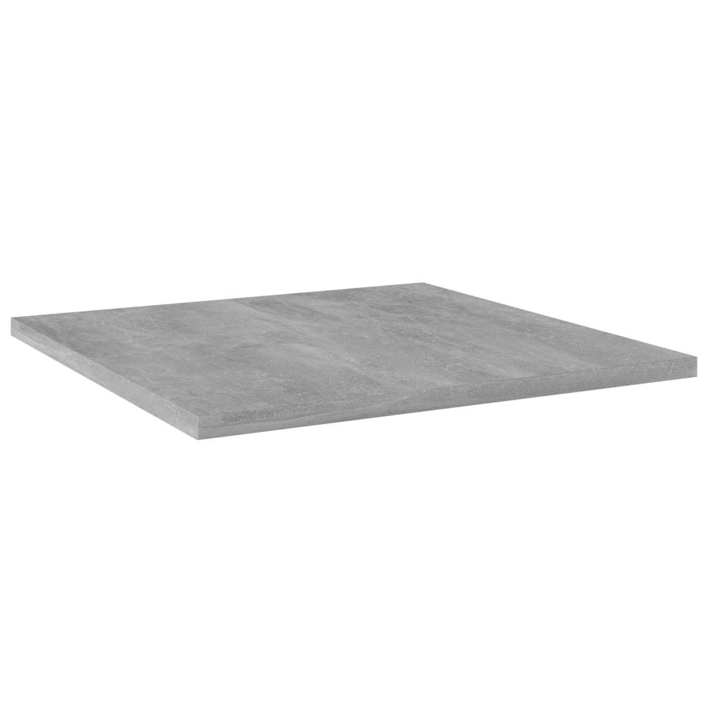 Ripiani Libreria 8 pz Grigio Cemento 40x40x1,5 cm in Truciolato cod mxl 51898