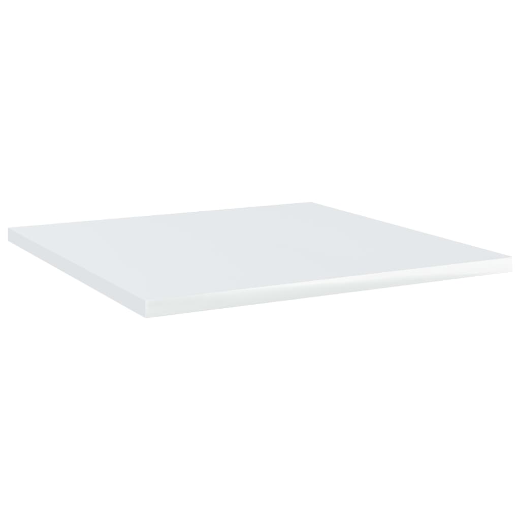 Ripiani Libreria 4 pz Bianco Lucido 40x40x1,5 cm in Truciolato cod mxl 59655