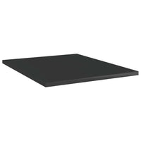 Ripiani per Libreria 8 pz Nero Lucido 40x50x1,5 cm Truciolato cod mxl 47890