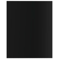 Ripiani per Libreria 8 pz Nero Lucido 40x50x1,5 cm Truciolato cod mxl 47890