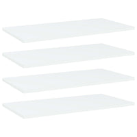 Ripiani per Libreria 4 pz Bianchi 60x30x1,5 cm Truciolato cod 8836