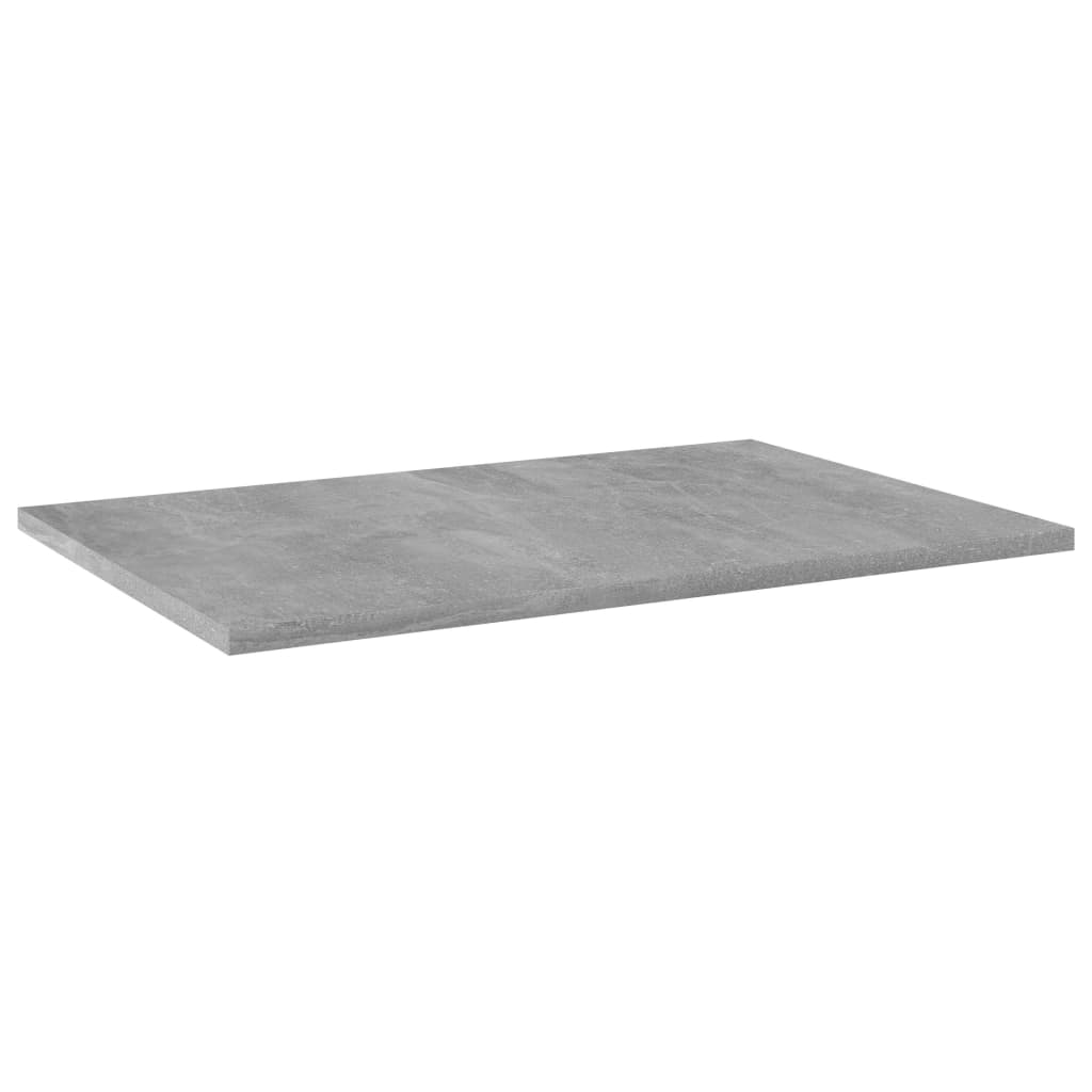 Ripiani per Libreria 4pz Grigio Cemento 60x40x1,5cm Multistrato 805258