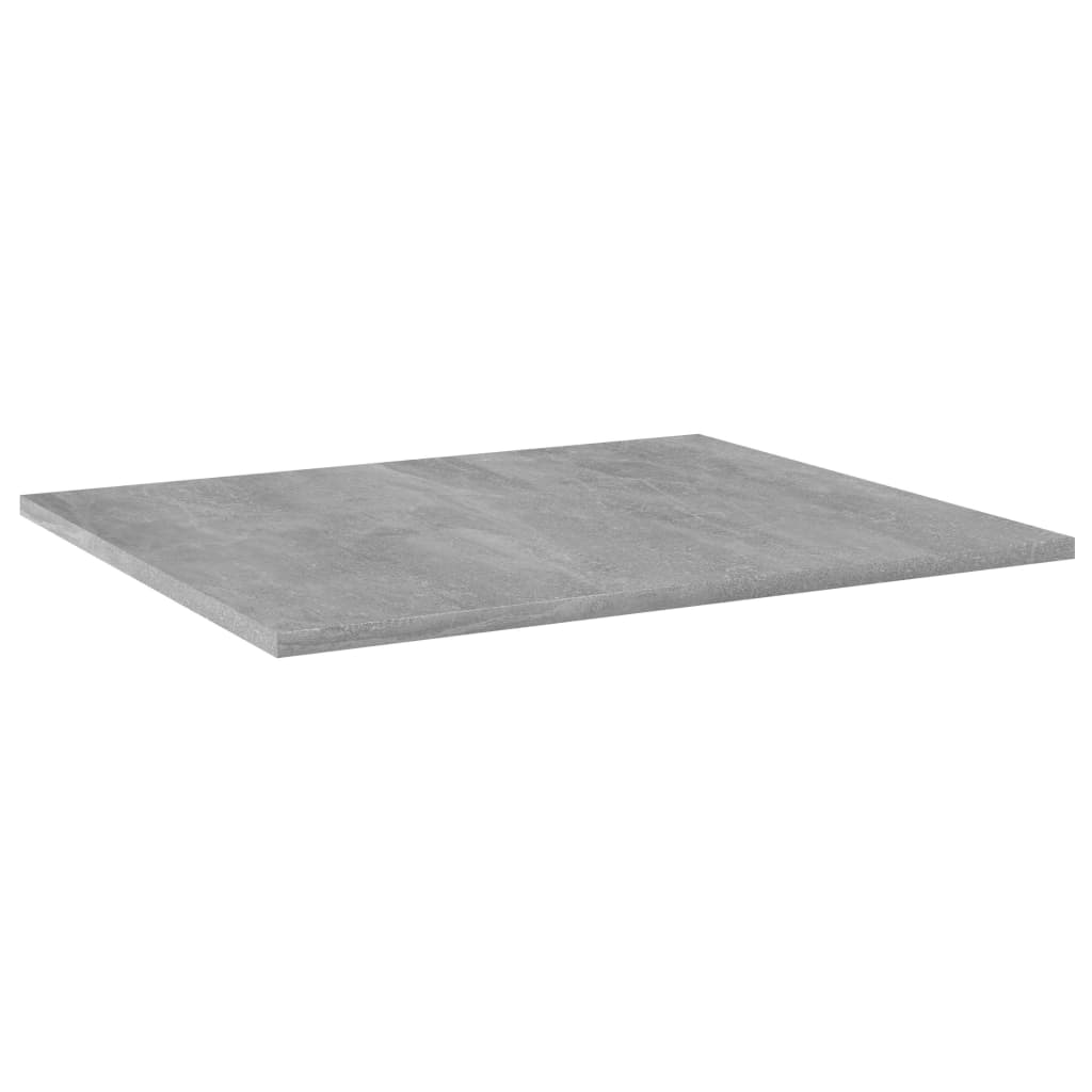 Ripiani per Libreria 4 pz Grigio Cemento 60x50x1,5cm Truciolato cod mxl 59421