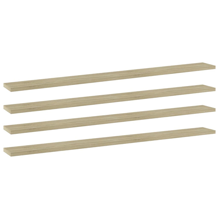Ripiani Libreria 4 pz Rovere Sonoma 100x10x1,5 cm in Truciolato cod mxl 59794