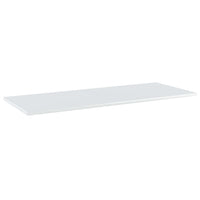 Ripiani per Libreria 4pz Bianco Lucido 100x40x1,5cm Multistrato 805415