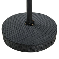 Set Bar da Giardino 3 pz con Cuscini Polyrattan Nero 3064759