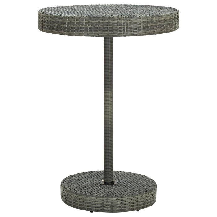 Set da Bar da Giardino 5 pz con Cuscini in Polyrattan Grigio cod mxl 35220