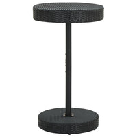 Set Bar da Giardino 3 pz con Cuscini Polyrattan Nero 3064764