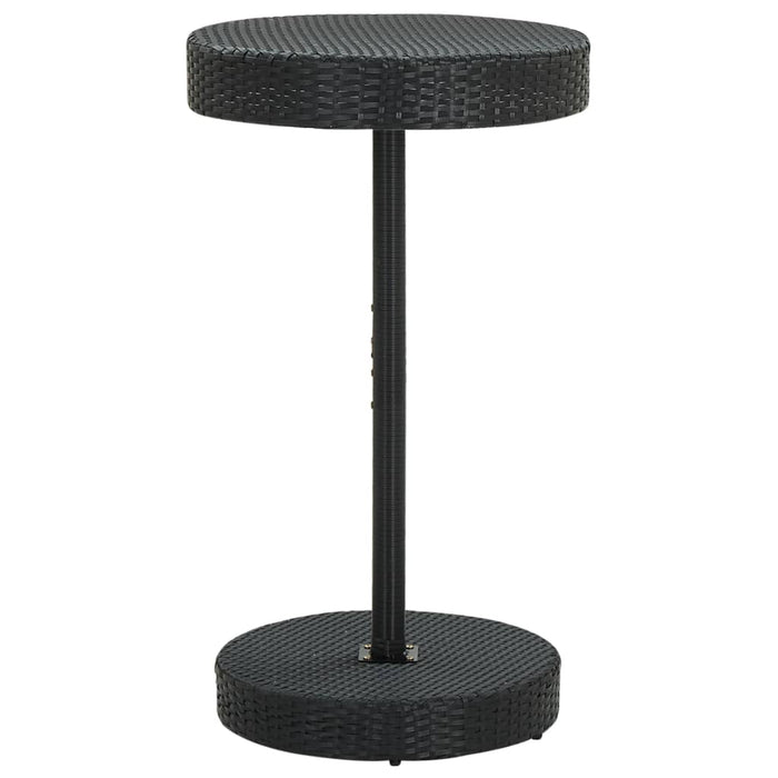 Set Bar da Giardino 3 pz con Cuscini Polyrattan Nero 3064764