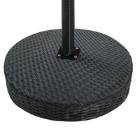 Set Bar da Giardino 3 pz con Cuscini Polyrattan Nero 3064764