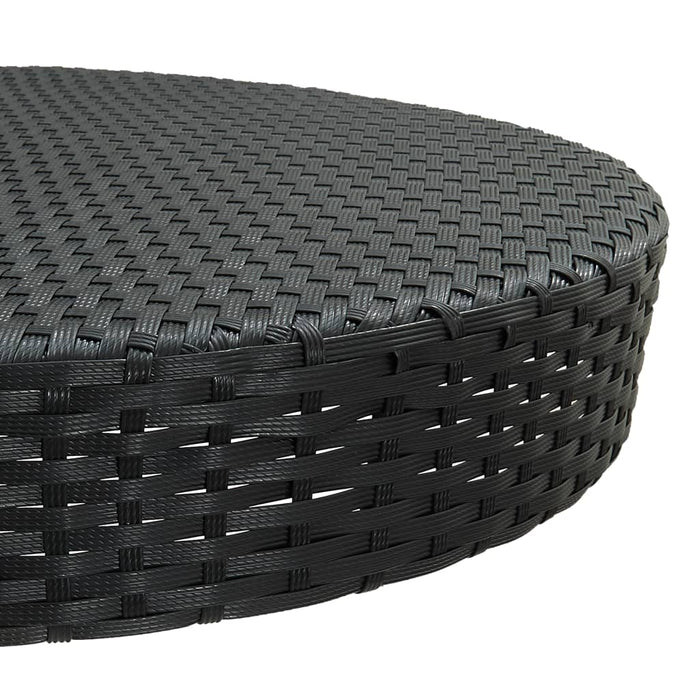 Set Bar da Giardino 5 pz con Cuscini Polyrattan Nero 3064766