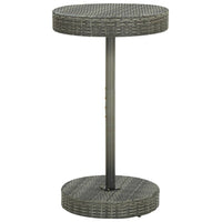 Set Bar da Giardino 3 pz in Polyrattan Grigio cod mxl 35786