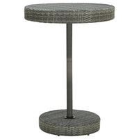 Set da Bar da Giardino 5 pz in Polyrattan Grigio 3064773