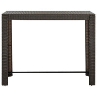 Set da Bar da Giardino 7 pz con Cuscini in Polyrattan Marrone cod mxl 32328