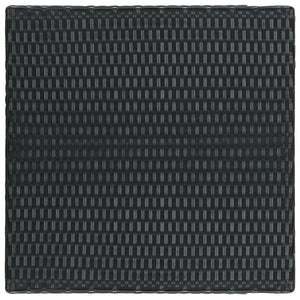 Set Bar da Giardino 5 pz con Cuscini Polyrattan Nero 3064794