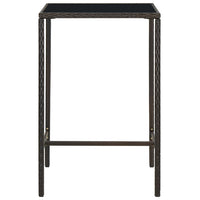 Set da Bar da Giardino 5 pz in Polyrattan Marrone 3064839