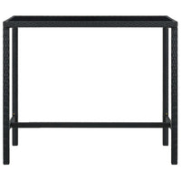 Set da Bar da Giardino 5 pz in Polyrattan Nero 3064843