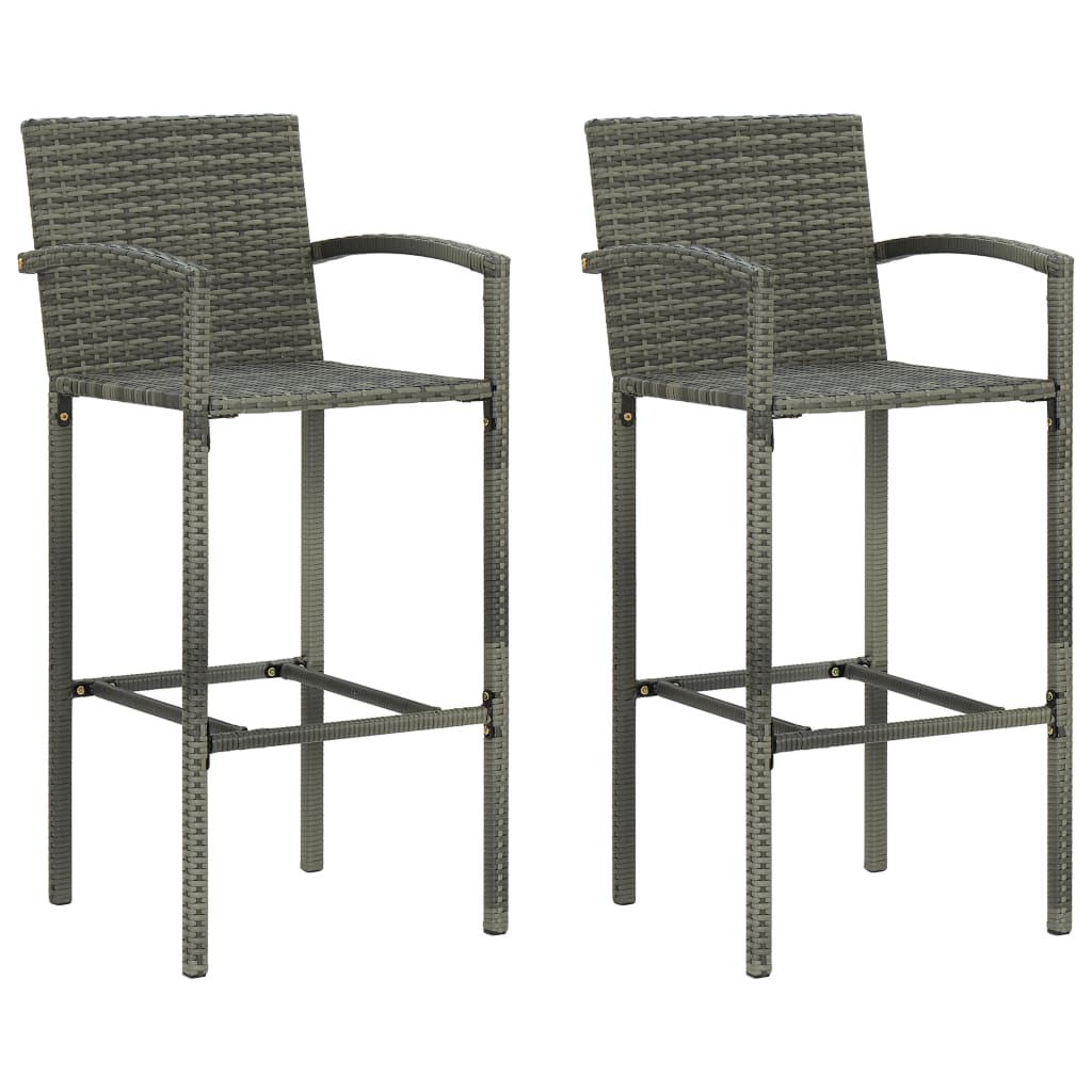 Set Bar da Giardino 3 pz Grigio 3064869