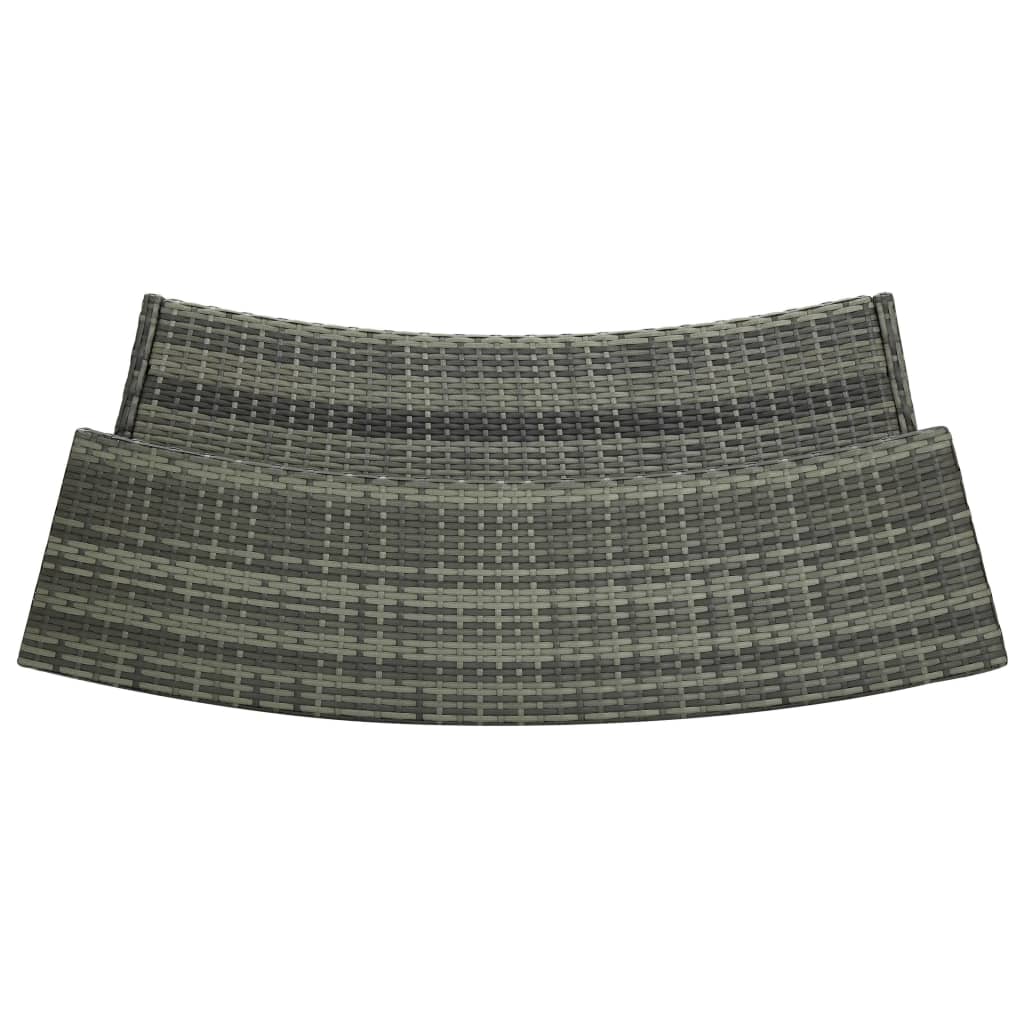 Set Bar da Giardino 3 pz con Cuscini Grigio 3064882