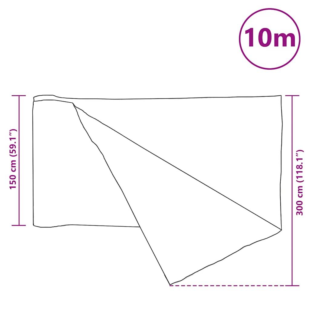 Rete per Privacy Antracite 1,5x10 m in HDPE 75 g/mÂ²