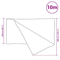 Rete per Privacy Antracite 1,5x10 m in HDPE 75 g/m² 149269