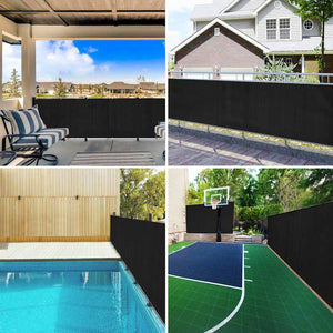 Rete per Privacy Nera 1x10 m in HDPE 75 g/mÂ²