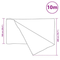 Rete per Privacy Nera 1x10 m in HDPE 75 g/mÂ²