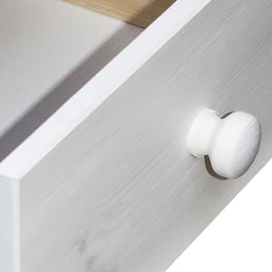 Comodino 43x34x40 cm in Legno Massello di Pino cod mxl 30791