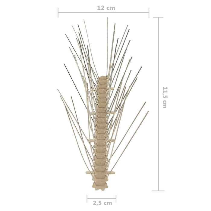 Set Dissuasori per Uccelli e Piccioni 20 pz 5 File 10 m cod mxl 56473