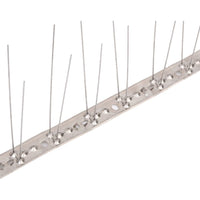 Set Dissuasori per Uccelli e Piccioni 20 pz Acciaio 2 File 10 m 149130