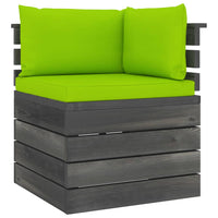Divano Angolare da Giardino su Pallet con Cuscini Legno di Pinocod mxl 72491